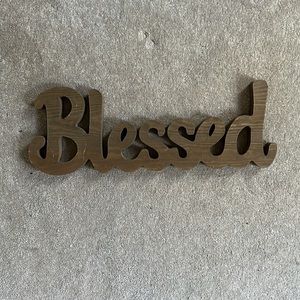 Super cute wooden blessed sign!